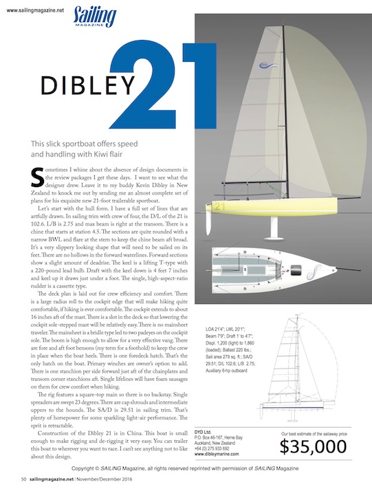 Sailing Magazine Nov Dec 2016 Dibley Marine