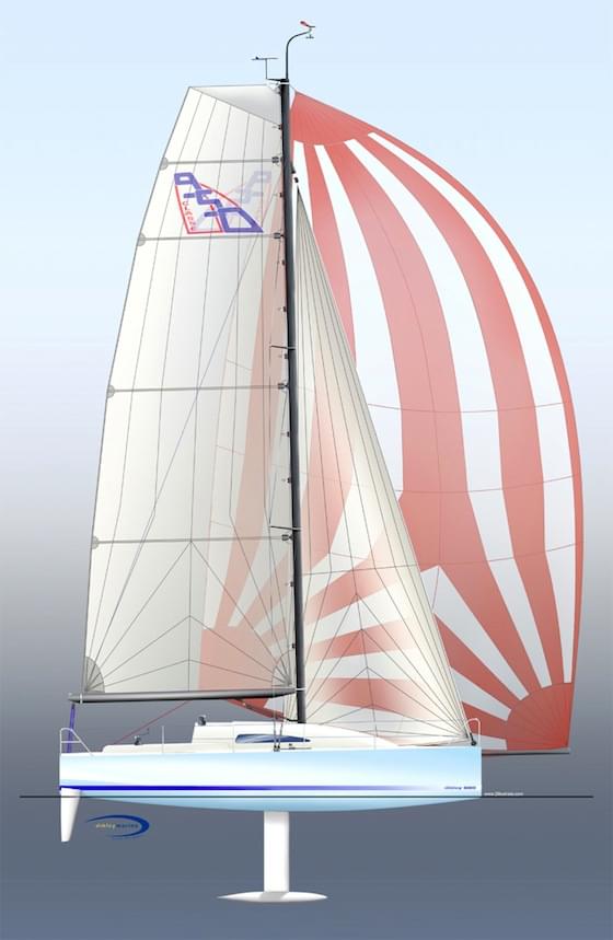 dibley classe 950 racing Yacht design, sail plan