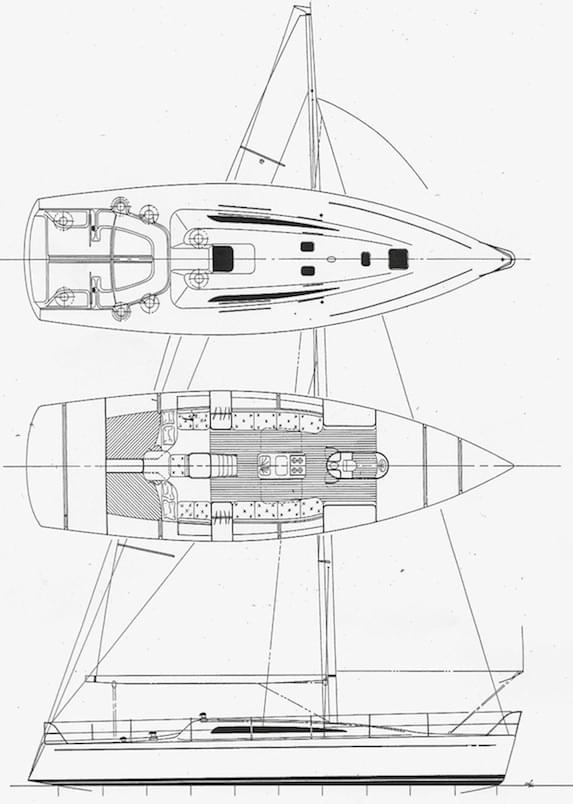 more witchcraft racing yacht plans, designed by dibley marine