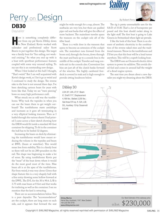 Perry on Design Dibley Marine Dibley 30