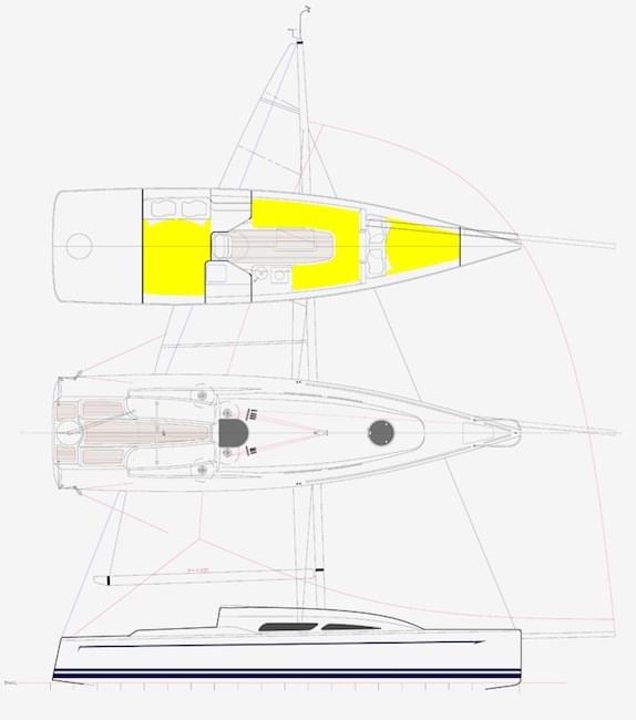 dibley marine 33 racing yacht