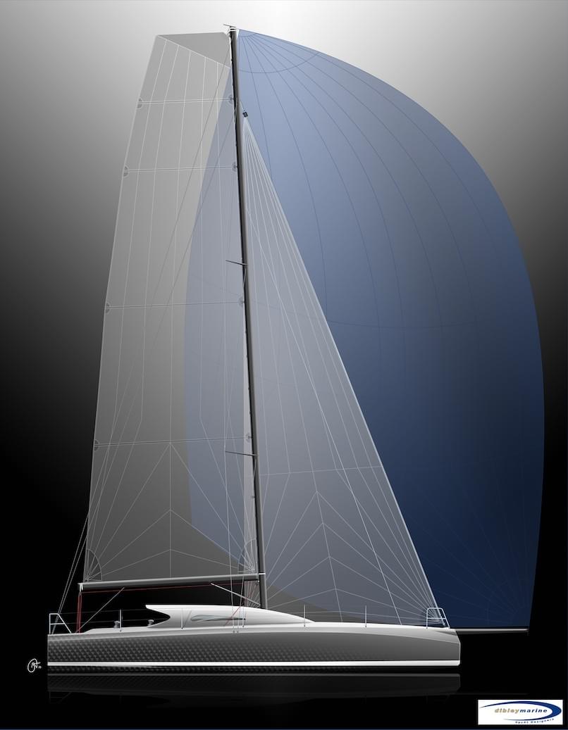 www.dibleymarine.com – Dibley Marine Ltd – Dibley Yacht Design - Kevin Dibley – New Class 40 Full Sail 2. jpg.min