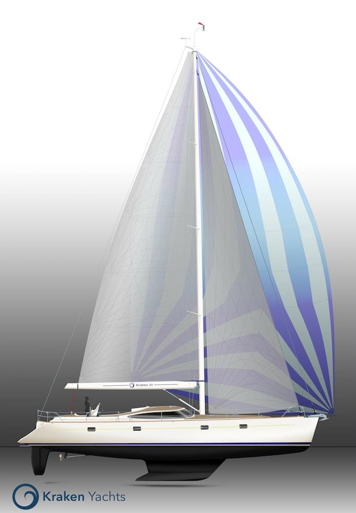 kraken 58 sail plan, Dibley Marine